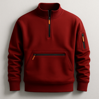 Pullover Herren Slim Fit in Rot
