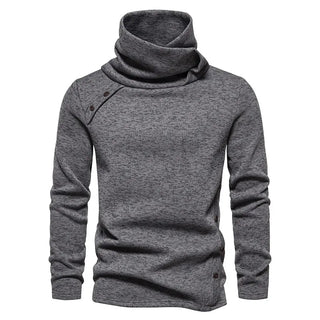 Pullover Herren Stehkragen in Grau