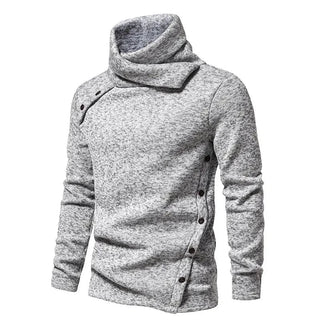 Pullover Herren Stehkragen in Weiß