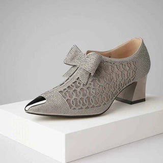 Pumps Mit Strass Schleife - Cecile LavelleSchwarz