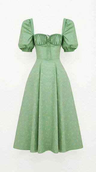 Quadratisches Midikleid mit Taillierung - Cecile LavelleRosa