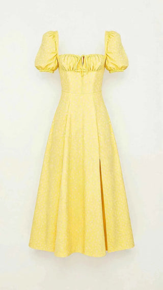 Quadratisches Midikleid mit Taillierung - Cecile LavelleRosa