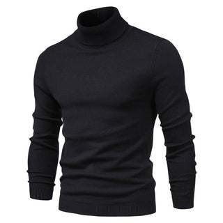 Rollkragenpullover Herren Klassisch - Cecile LavelleSchwarz
