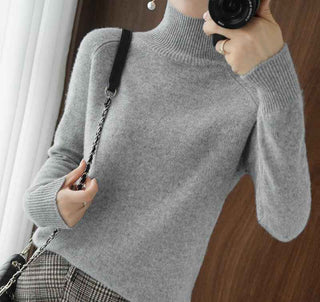 Rollkragenpullover locker geschnitten - Cecile LavelleGrau