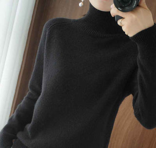 Rollkragenpullover locker geschnitten - Cecile LavelleSchwarz