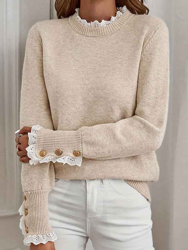 Flæsebluse Beige