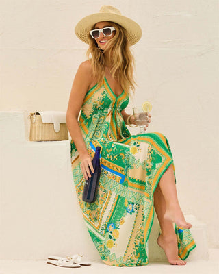 Layla – Sommerkleid mit Boho-Print und Zipfelsaum - Cecile Lavelle