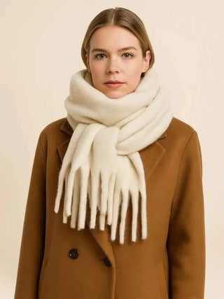 Schal Damen Elegant - Cecile LavelleCremeweiß