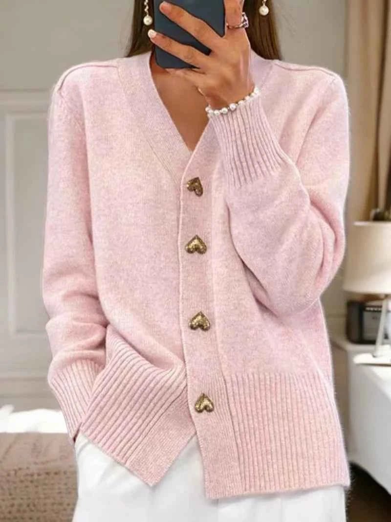Simple Women's Cardigan with Buttons