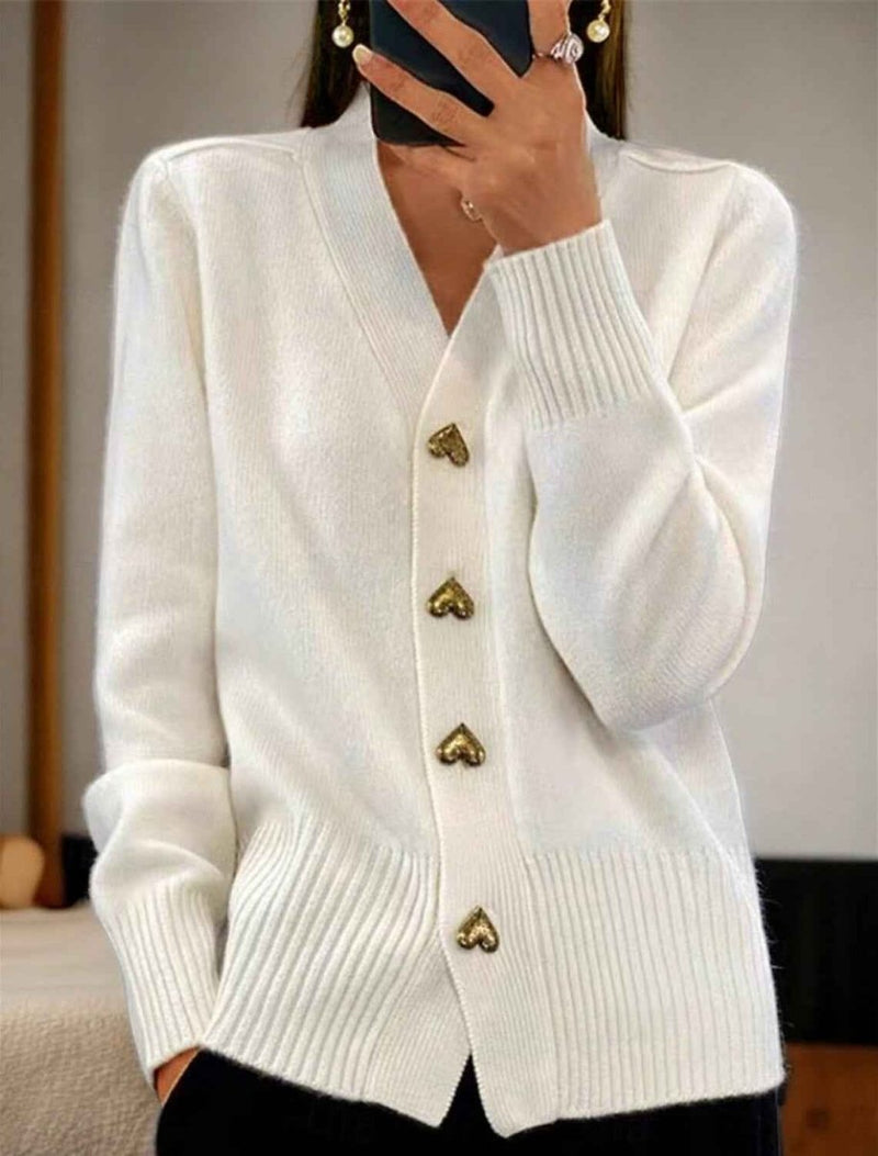 Simple Women's Cardigan with Buttons