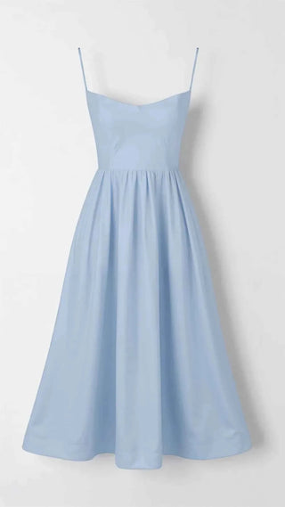 Schlichtes Midikleid mit Taillierung - Cecile LavelleLila