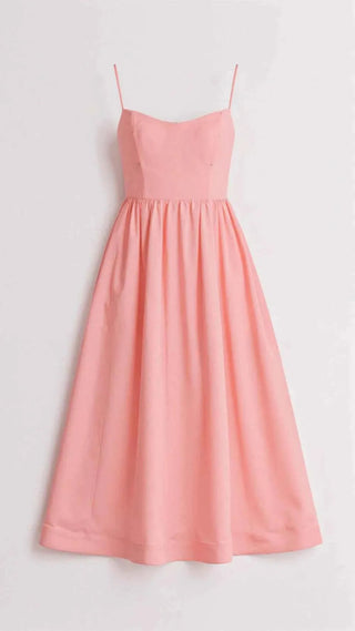 Schlichtes Midikleid mit Taillierung - Cecile LavelleLila