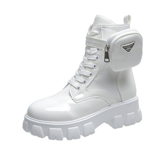 Schnürstiefel Damen Mid-Calf
