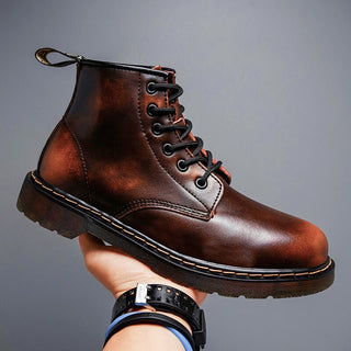 Schnürstiefel Herren in Glutbraun