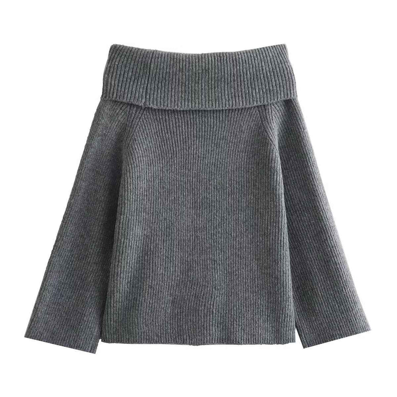 Skulderfri sweater