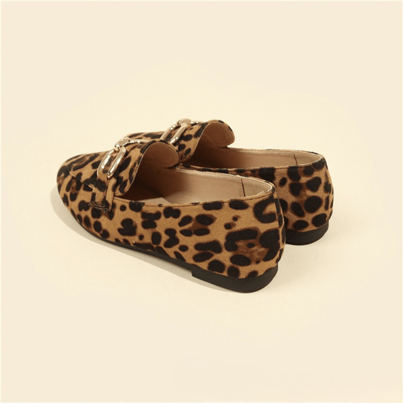 Siena – Loafer mit Animal Print & Gold-Detail