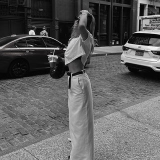 Siena – Maxirock mit Schlitz und hoher Taille in Off - White - Cecile LavelleWeiß