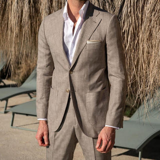 Slim Fit Herren Blazer für Sommer - Cecile LavelleKhaki
