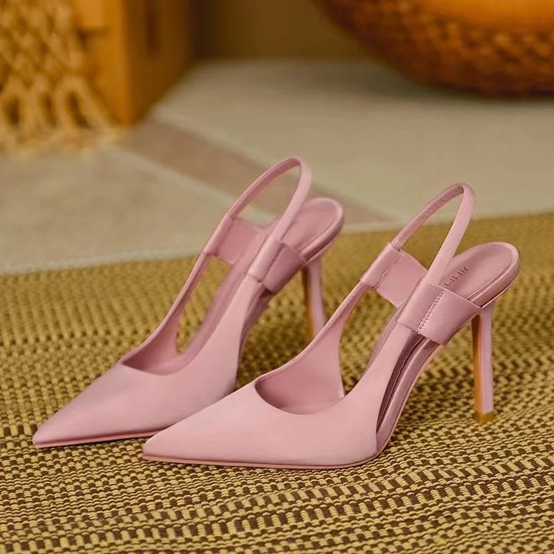 Slingback Pumps for Women with Pointed Toe and Heel