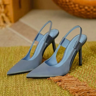 Slingpumps Damen mit Spitze und Absatz - Cecile LavelleSchwarz