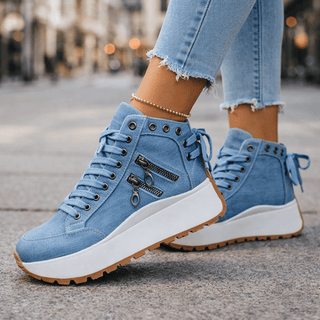 Sneaker Damen High-Top in Blau