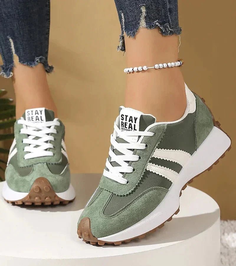 Women's Sneakers with Stripe Detail