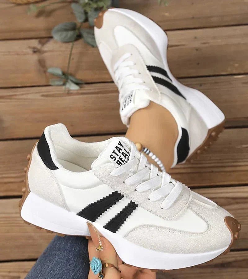 Women's Sneakers with Stripe Detail