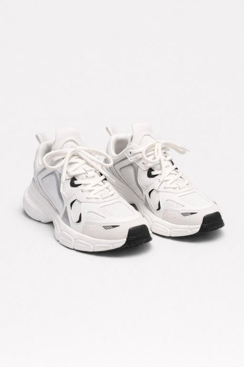 Women's White Chunky Sneakers