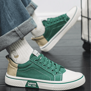 Sneaker Herren Retro Low Top mit Schnürung - Cecile LavelleBeige