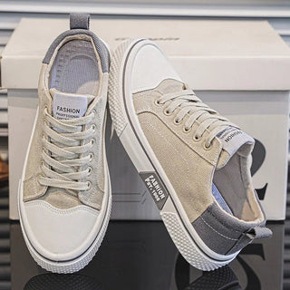 Sneaker Herren Retro Low Top mit Schnürung - Cecile LavelleBlau