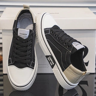 Sneaker Herren Retro Low Top mit Schnürung - Cecile LavelleSchwarz