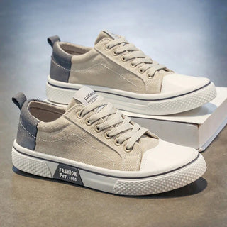 Sneaker Herren Retro Low Top mit Schnürung - Cecile LavelleBeige