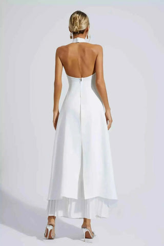 Sofia – Zweiteiliges Falten - Set mit Wasserfall - Top - Cecile LavelleWeiss
