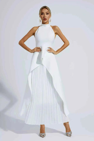 Sofia – Zweiteiliges Falten - Set mit Wasserfall - Top - Cecile LavelleWeiss