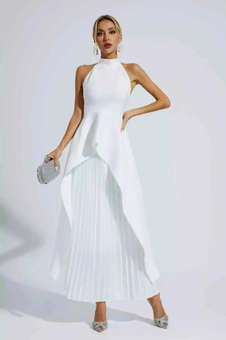 Sofia – Zweiteiliges Falten - Set mit Wasserfall - Top - Cecile LavelleWeiss