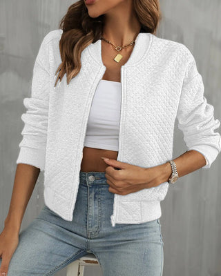 Sommer Bomberjacke Relaxed Fit - Cecile LavelleWeiß