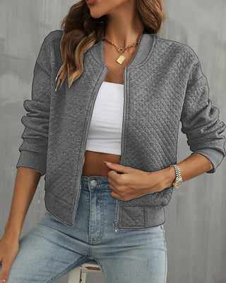 Sommer Bomberjacke Relaxed Fit - Cecile LavelleGrau