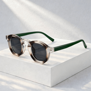 Sonnenbrille rund UV400 Retro Look - Cecile LavelleGrün