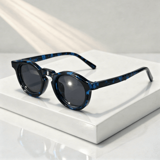 Sonnenbrille rund UV400 Retro Look - Cecile LavelleSchwarz