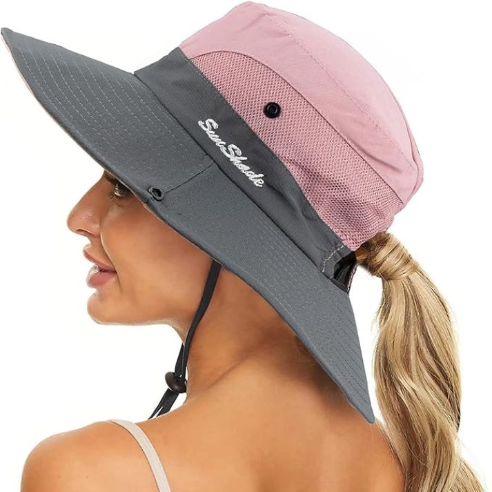 Sun hat for women with UV protection and wide brim