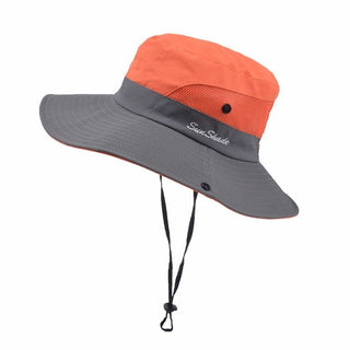 Sonnenhut Damen UV Schutz mit breiter Krempe - Cecile LavelleOrange