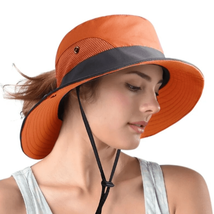 Sun hat for women with UV protection and wide brim