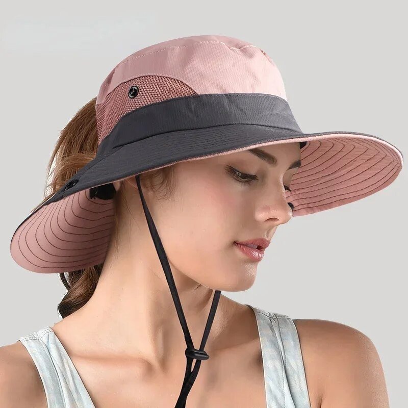 Sun hat for women with UV protection and wide brim