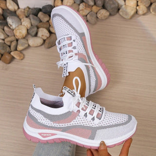 Sportliche Damen Sneaker Mit Komfortabler Sohle - Cecile LavelleHellrosa