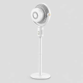 Stand ventilator mit Akku höhenverstellbar - Cecile LavelleOhne Kopfbewegung – Grau/Lila