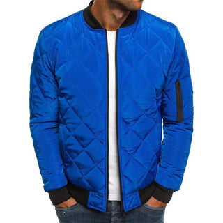 Steppjacke Herren Bomber mit Reißverschluss - Cecile LavelleBlau