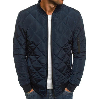 Steppjacke Herren Bomber mit Reißverschluss - Cecile LavelleMarineblau