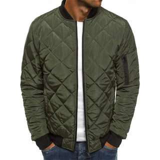 Steppjacke Herren Bomber mit Reißverschluss - Cecile LavelleArmeegrün