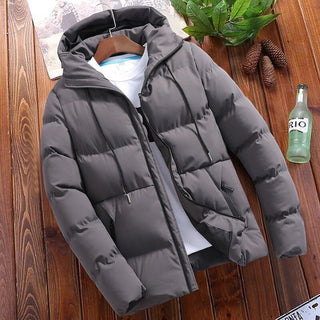 Steppjacke Herren Kapuze in Grau