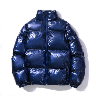 Steppjacke Herren Oversized Stehkragen in Blau